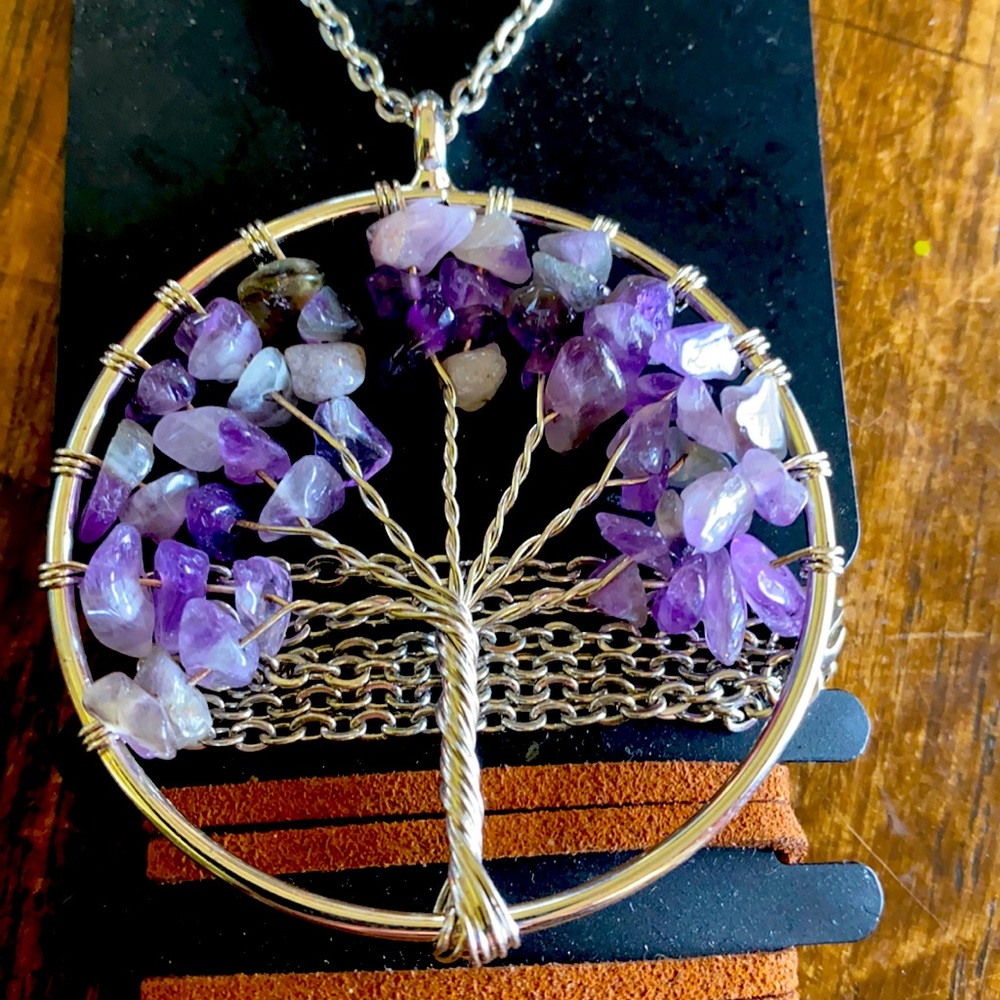 🍀Amethyst Tree of Life Necklace